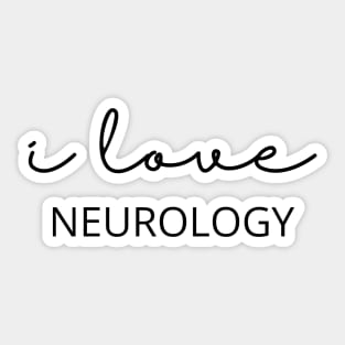 I Love Neurology Sticker